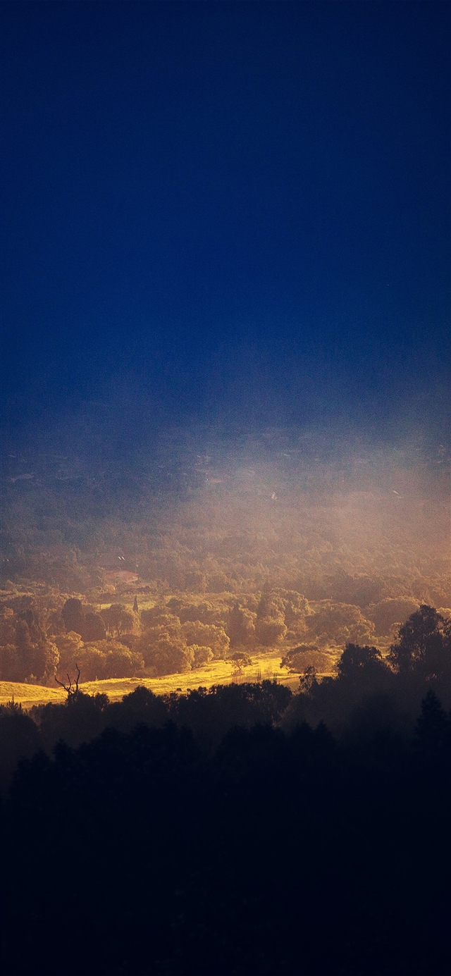 1125x2436 Sky blue mountain shadow - mountain iPhone X Wallpaper
