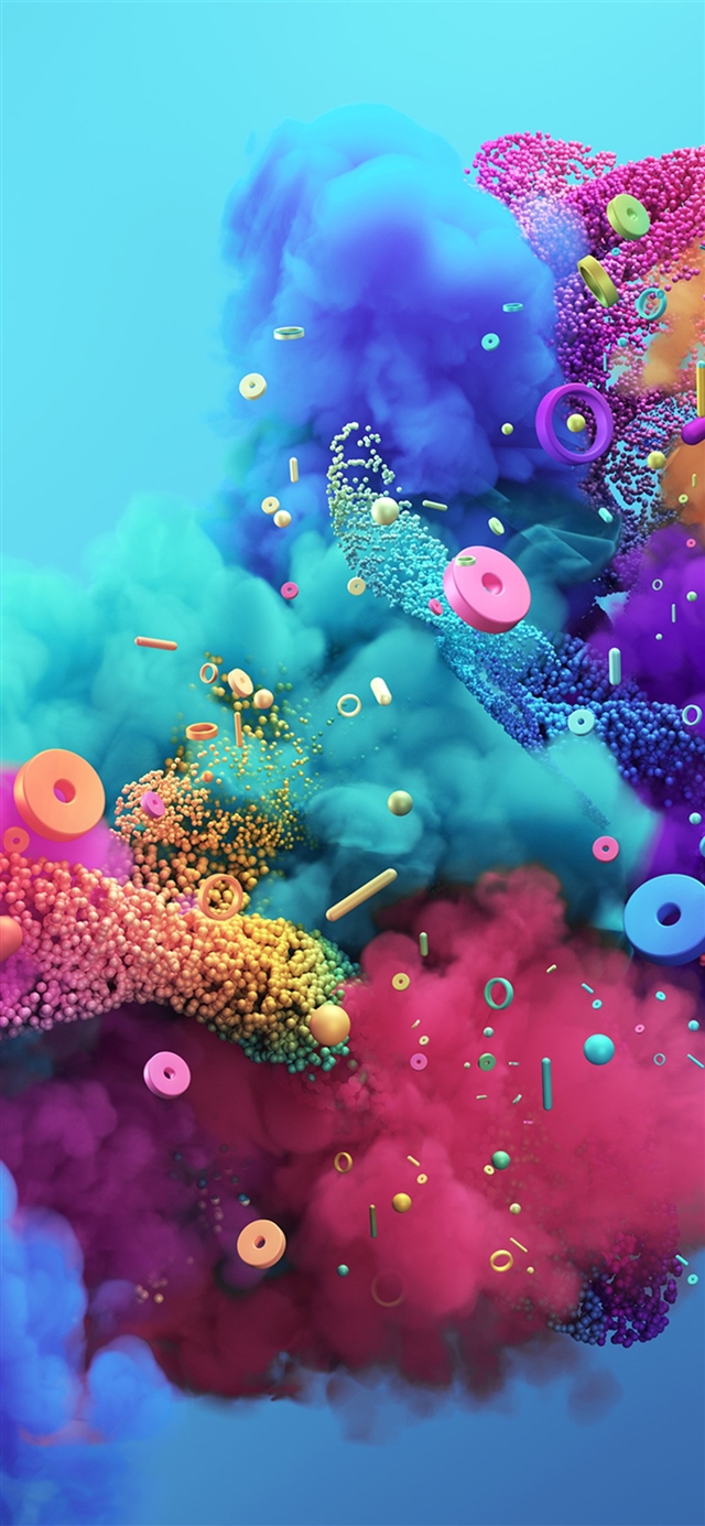 1125x2436 Art color rainbow pattern background -  iPhone X Wallpaper