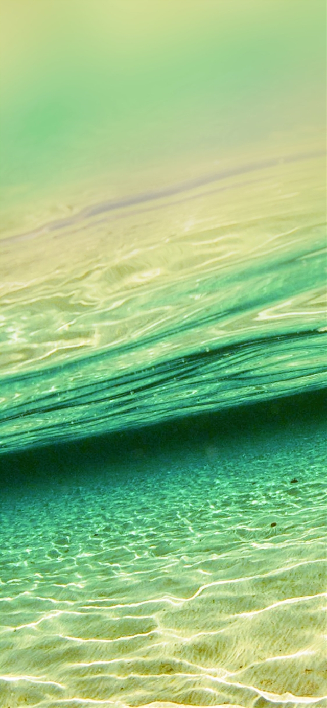 1125x2436 Sea dive - green iPhone X Wallpaper