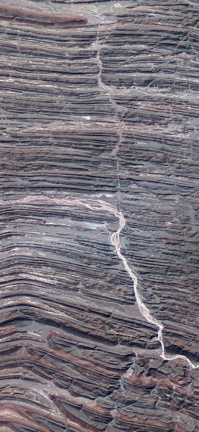 1125x2436 Earthview river texture -  iPhone X Wallpaper