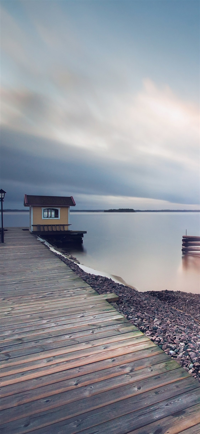 1125x2436 Calm beautiful sea water road - calm iPhone X Wallpaper