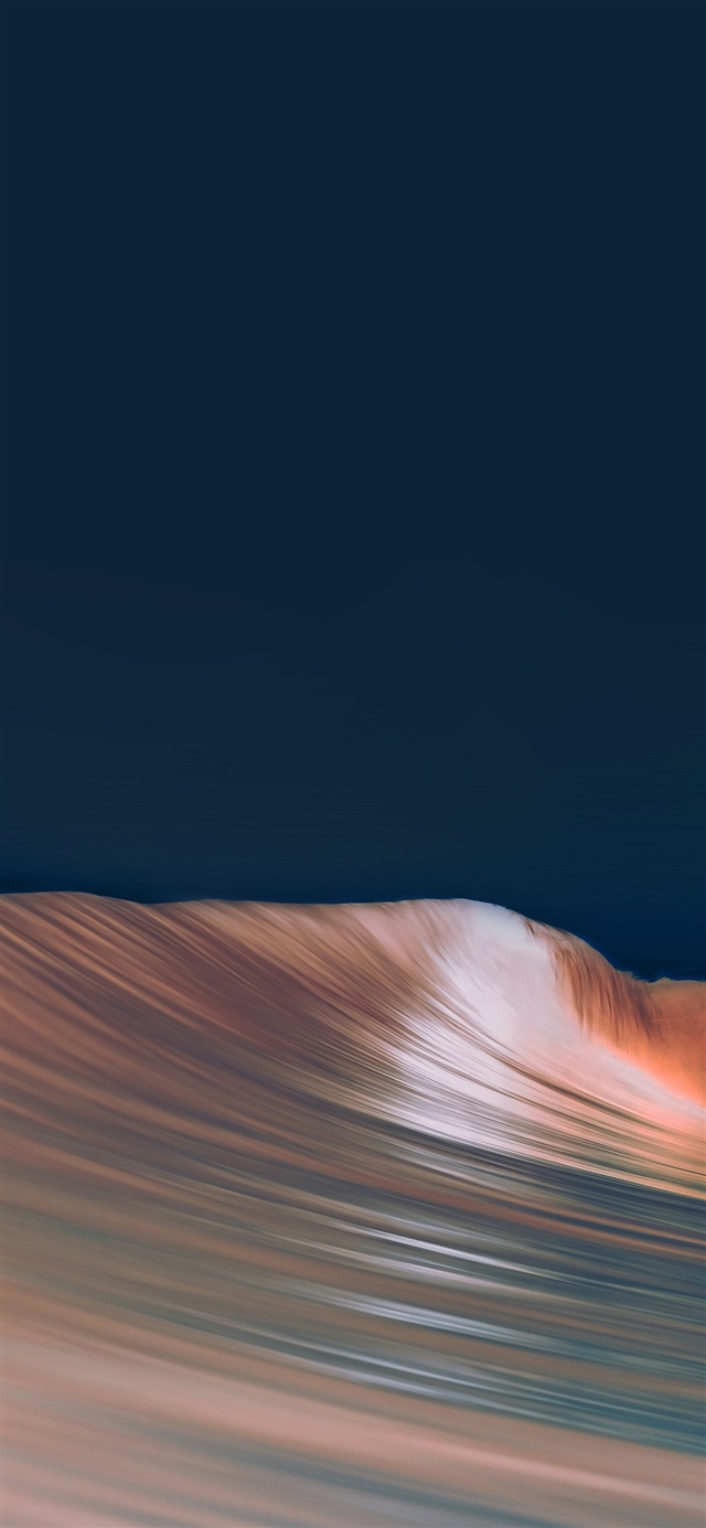 1125x2436 Rolling wave art dark simple minimal - minimal iPhone X Wallpaper