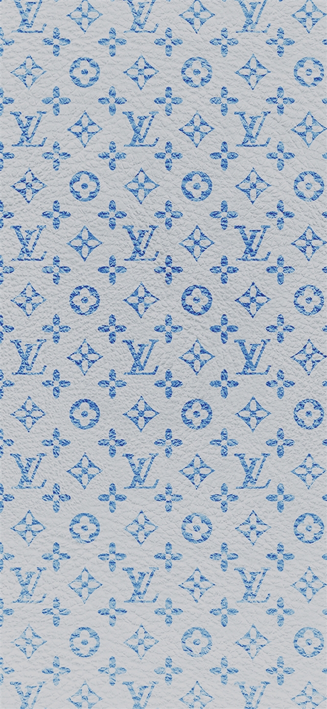1125x2436 Louis Vuitton blue pattern art -  iPhone X Wallpaper