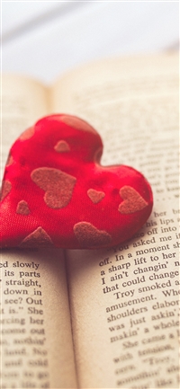 Heart love book wallpaper