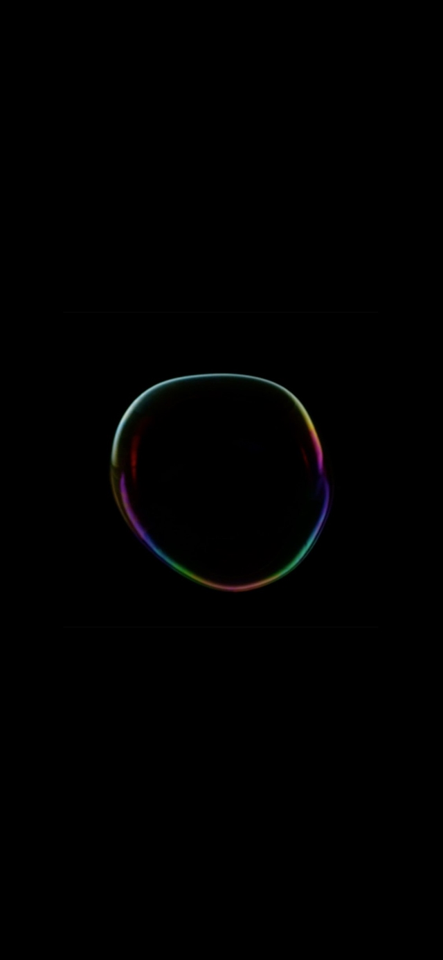1125x2436 Art bubble dark - purple iPhone X Wallpaper