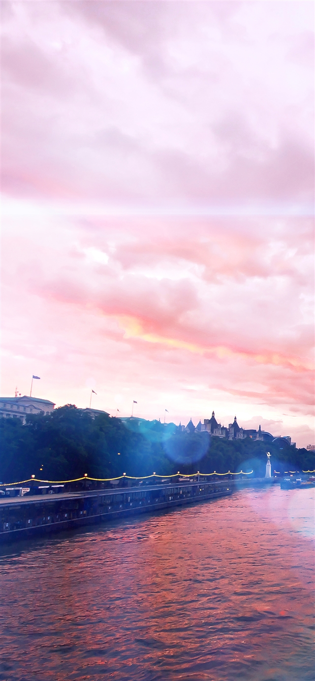 1125x2436 River blue flare sky - cyan iPhone X Wallpaper
