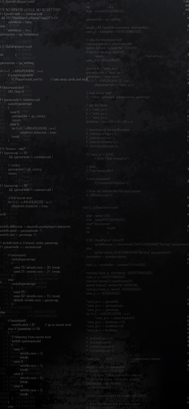 1125x2436 Programmer coding pattern -  iPhone X Wallpaper