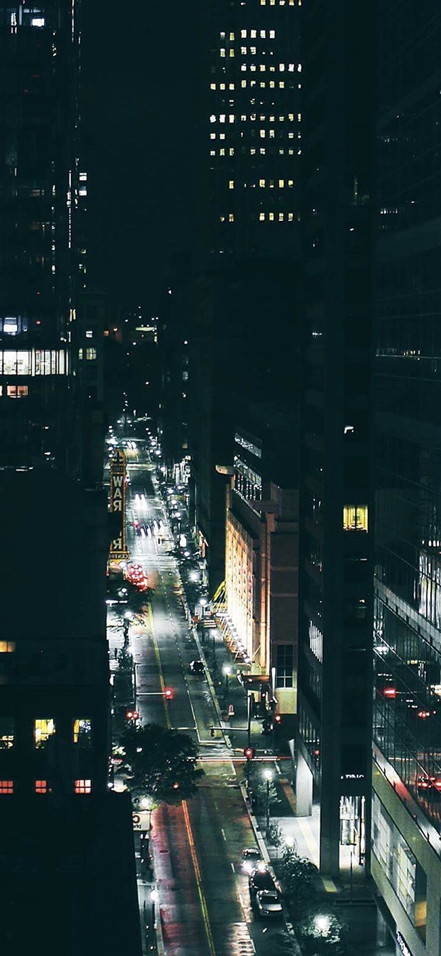 1125x2436 City night traffic dark - night iPhone X Wallpaper