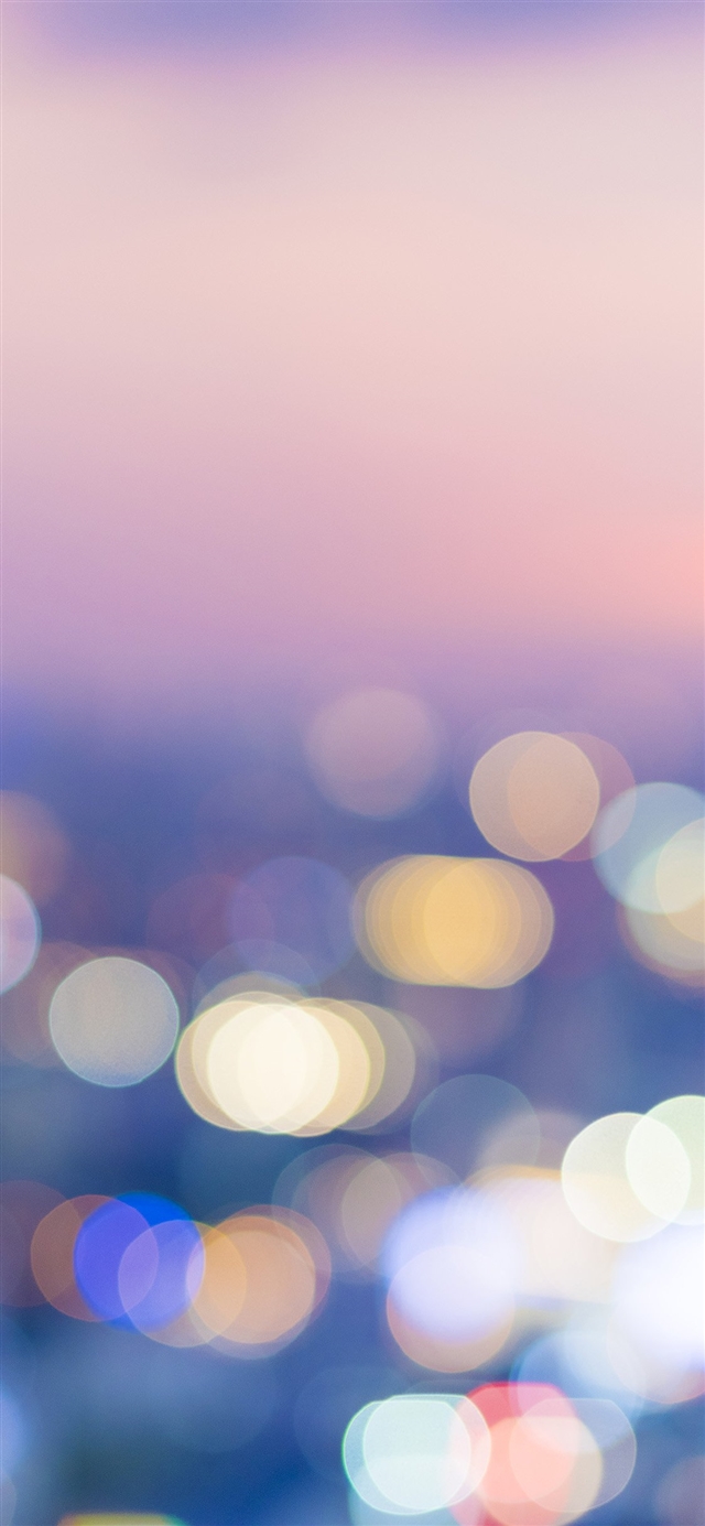 1125x2436 Bokeh art pink city - bokeh iPhone X Wallpaper