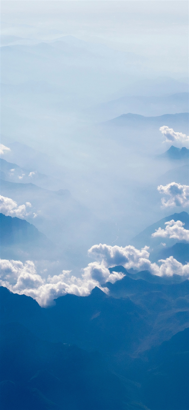 1125x2436 Sky cloud  - cyan iPhone X Wallpaper