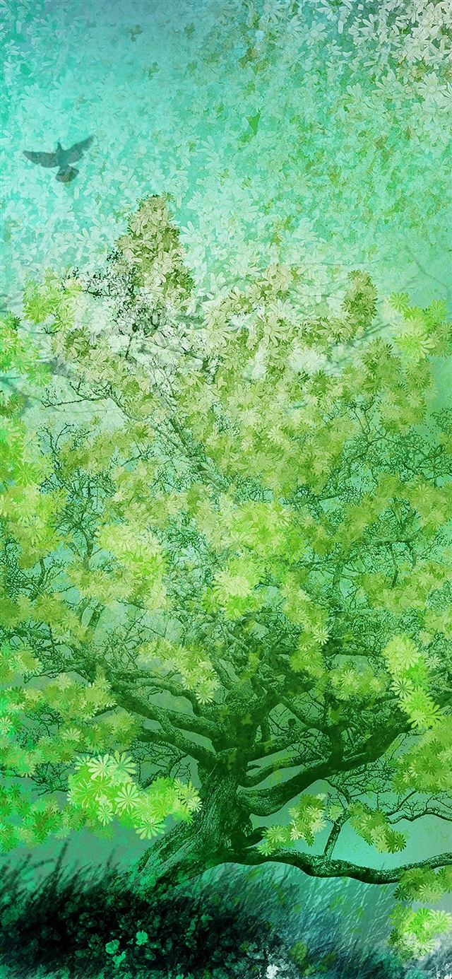 1125x2436 Flower spring art - spring iPhone X Wallpaper