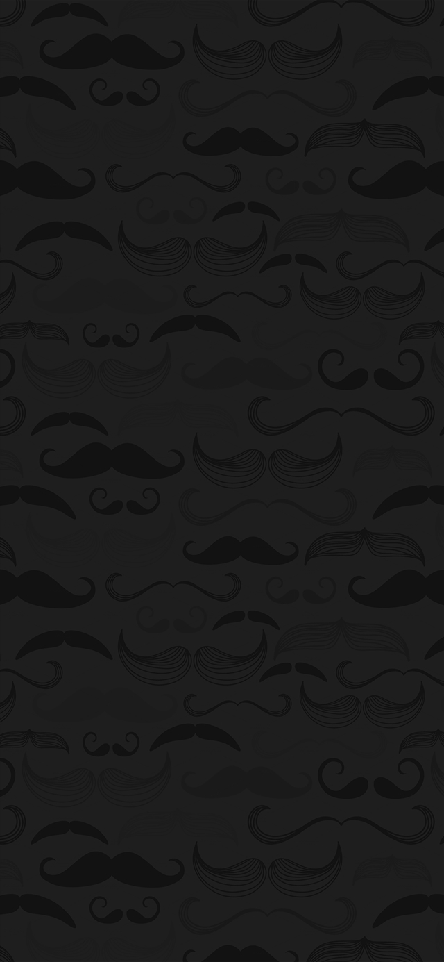 1125x2436 Hipster moustache cute patterns - aesthetic iPhone X Wallpaper