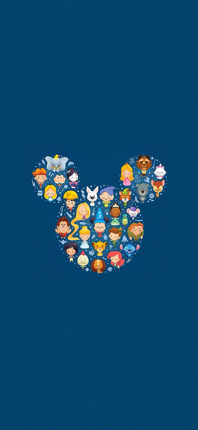 1125x2436 Disney art character cute -  iPhone X Wallpaper