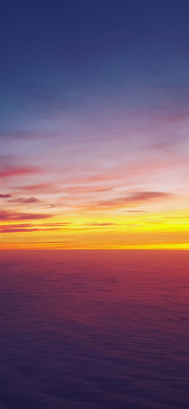 1125x2436 Sunset sky - orange iPhone X Wallpaper