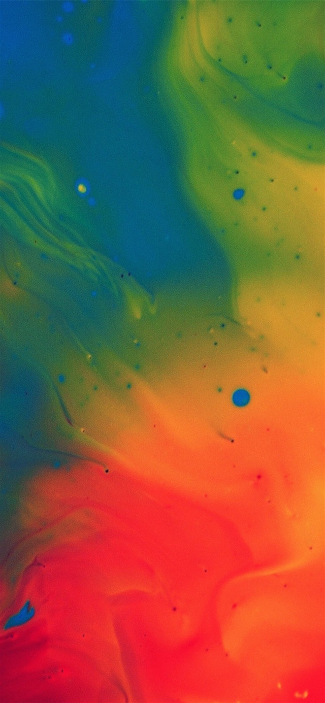 1125x2436 Blend color rainbow paint ink pattern - aesthetic iPhone X Wallpaper