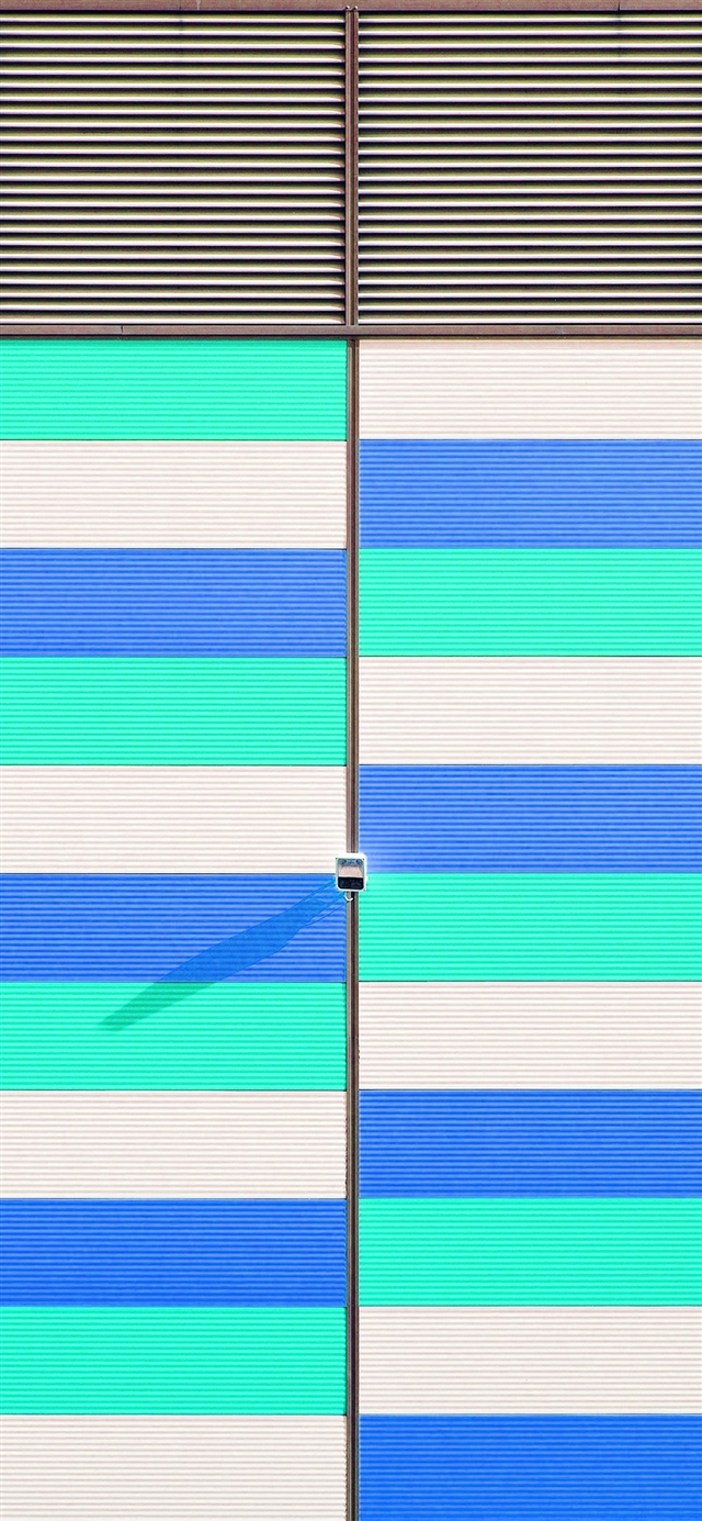 1125x2436 Green blue purple pattern city - cyan iPhone X Wallpaper