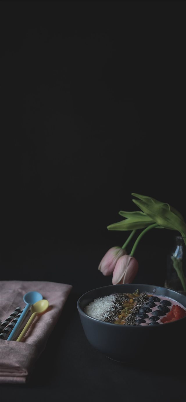 1125x2436 Pink tones - breakfast iPhone X Wallpaper