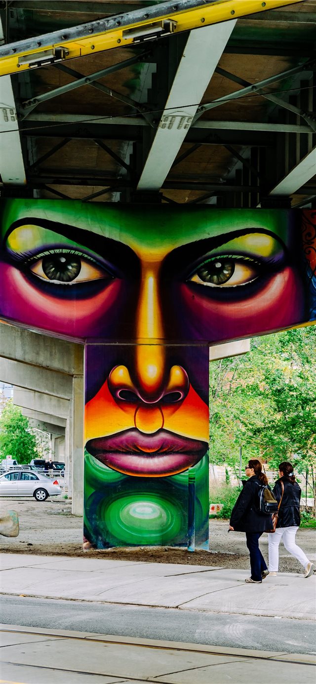 1125x2436 She’s watching - graffiti iPhone X Wallpaper