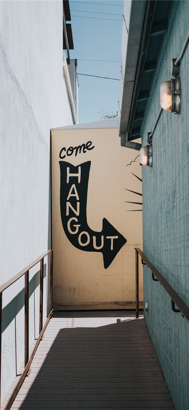 1125x2436 TOMS Flagship Store  Los Angeles  United States - sign iPhone X Wallpaper