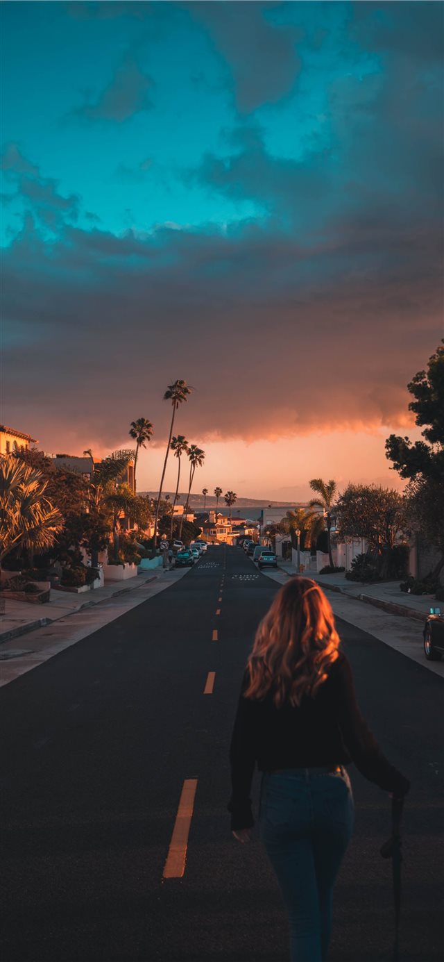 1125x2436 Golden Glows in California - los angeles iPhone X Wallpaper