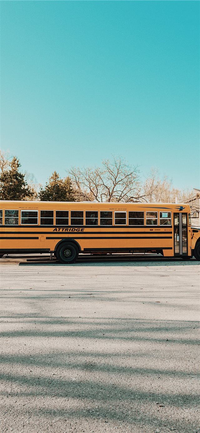 1125x2436 School Bus   Toronto - urban iPhone X Wallpaper