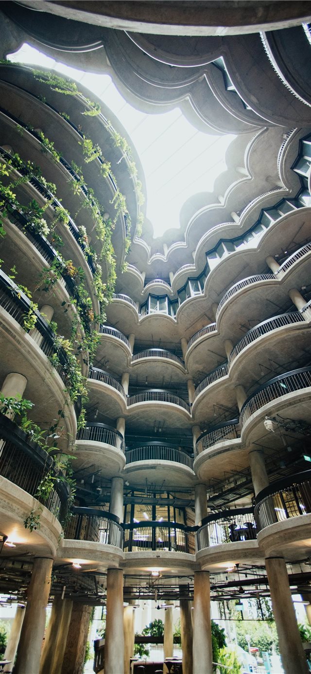 1125x2436 architecture - greenery iPhone X Wallpaper