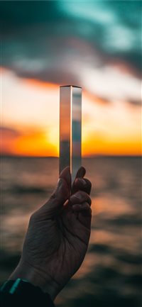 Triangular Sunset wallpaper