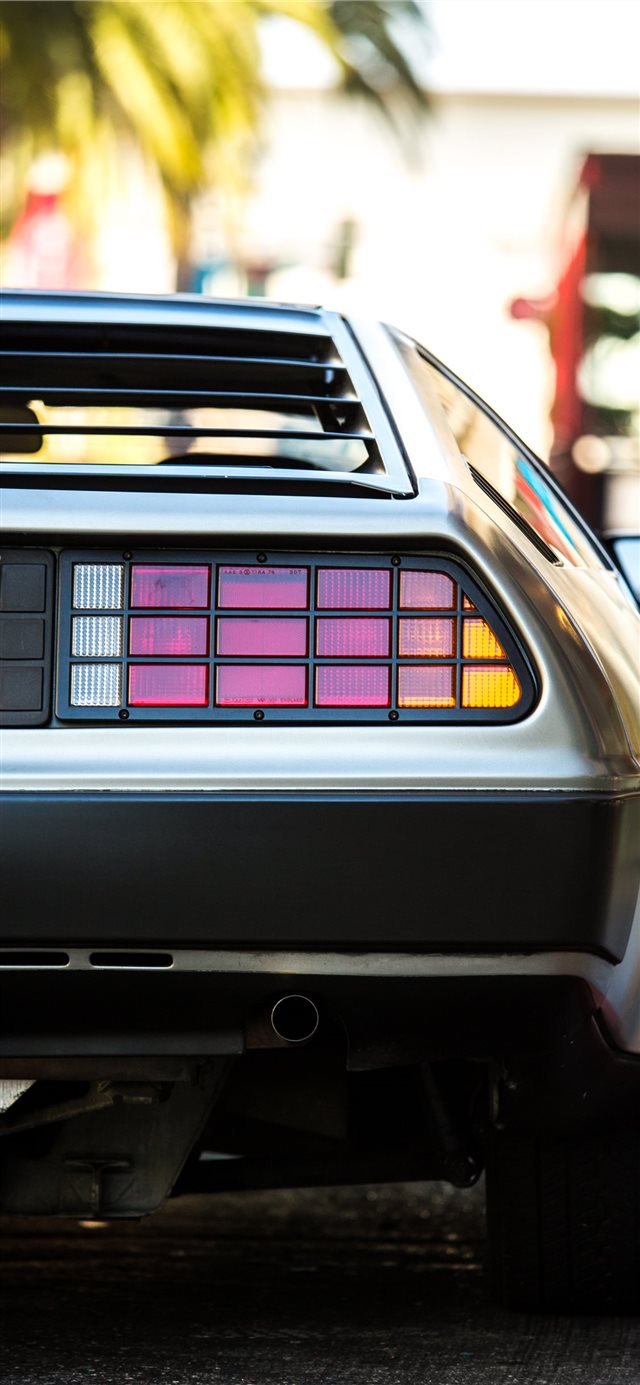 1125x2436 delorean - car corner iPhone X Wallpaper
