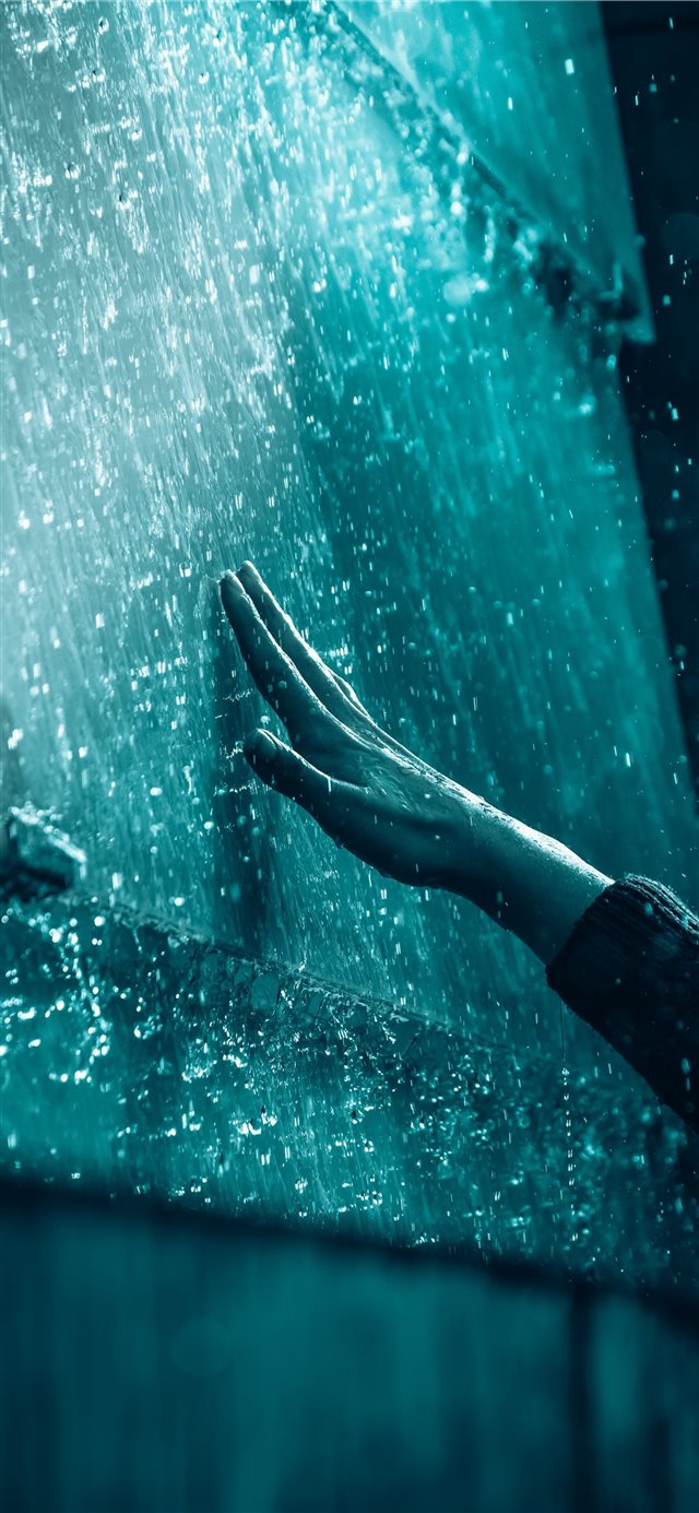 1125x2436 Blue touch - blue iPhone X Wallpaper