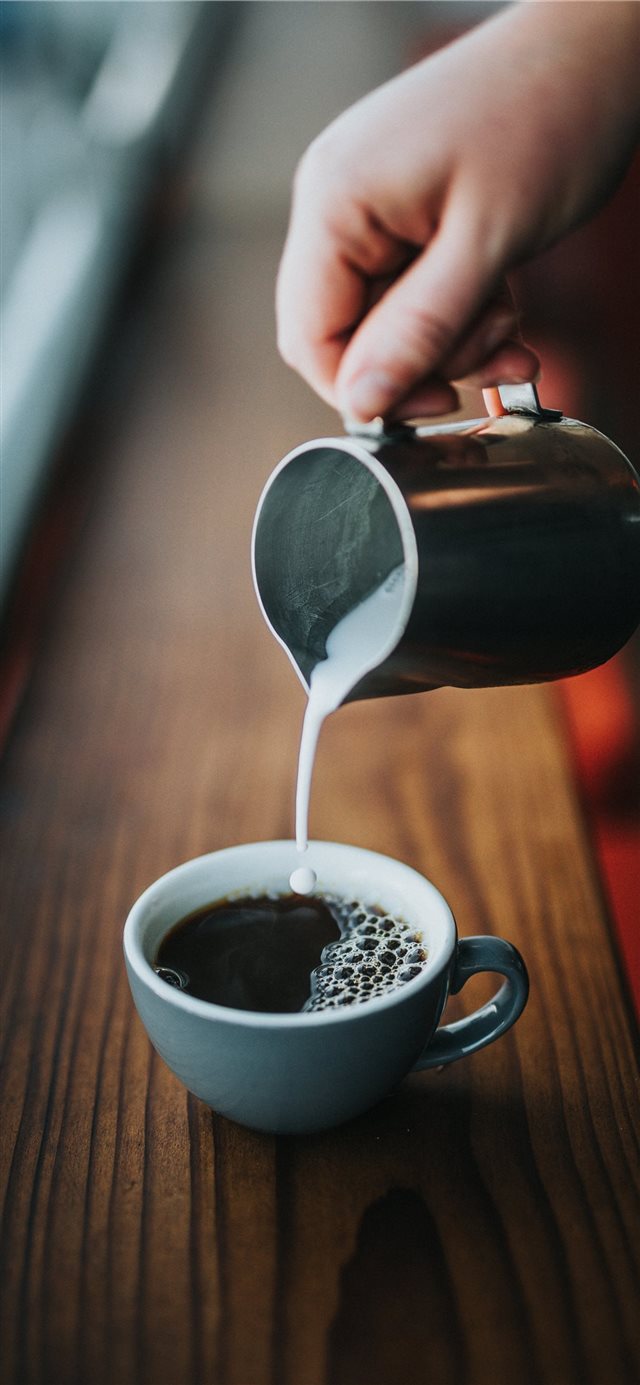 1125x2436 National Coffee Day - pouring iPhone X Wallpaper