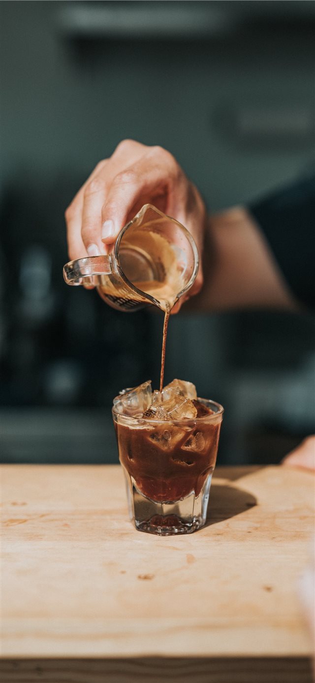 1125x2436 Espresso On the Rocks - cappuccino iPhone X Wallpaper