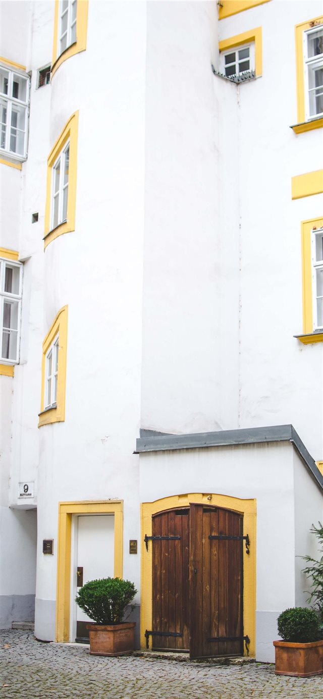 1125x2436 Secret backyards photo walk in Vienna - yellow iPhone X Wallpaper