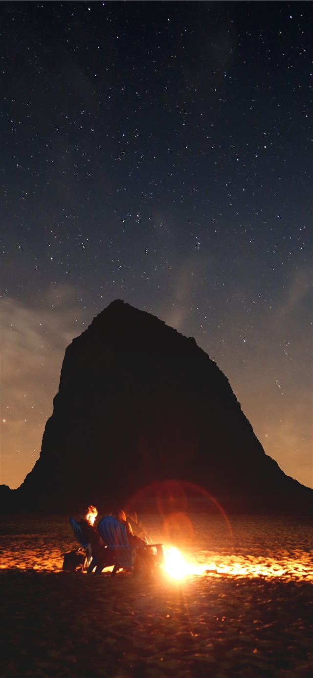 1125x2436 Cannon Beach  United States - star iPhone X Wallpaper