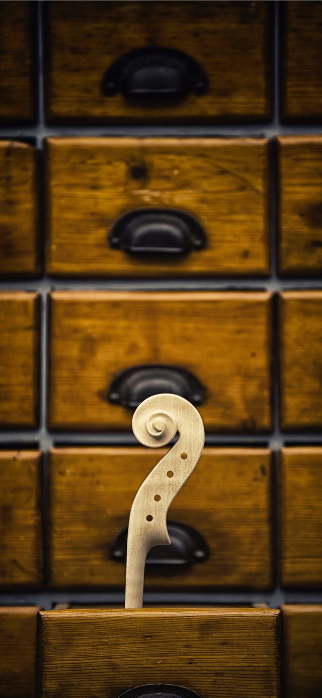 1125x2436 Violin head - music iPhone X Wallpaper