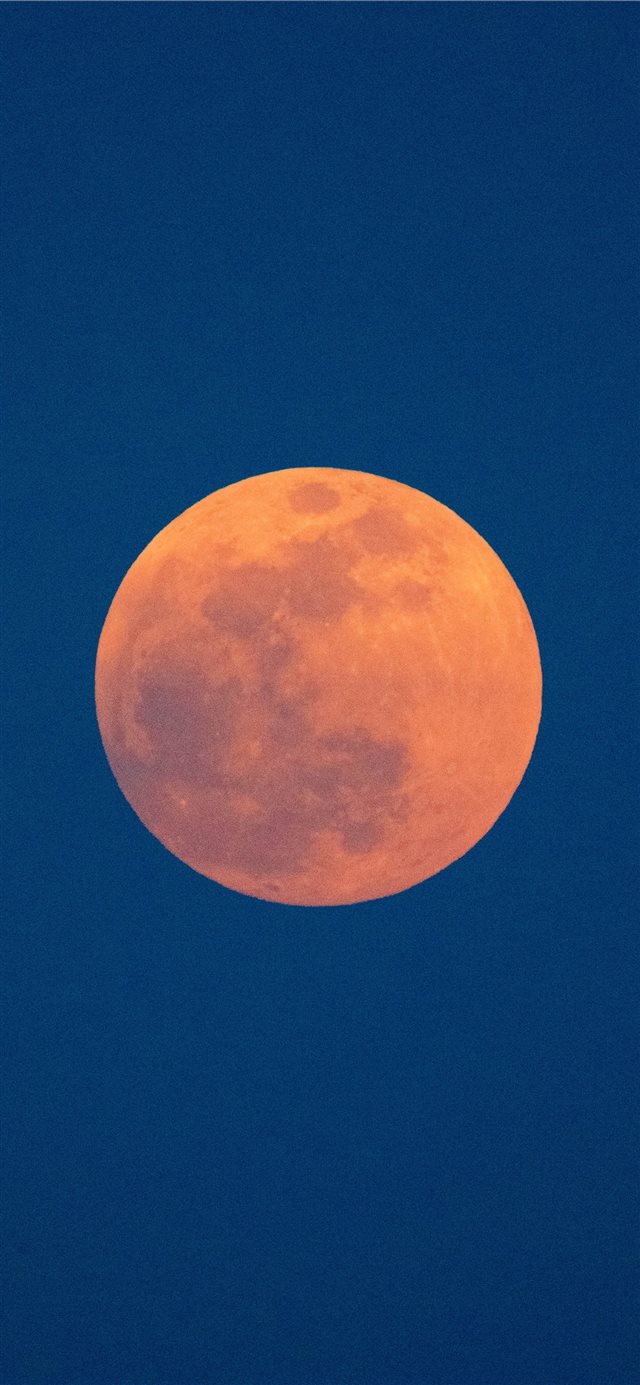1125x2436 moon - blue sky iPhone X Wallpaper