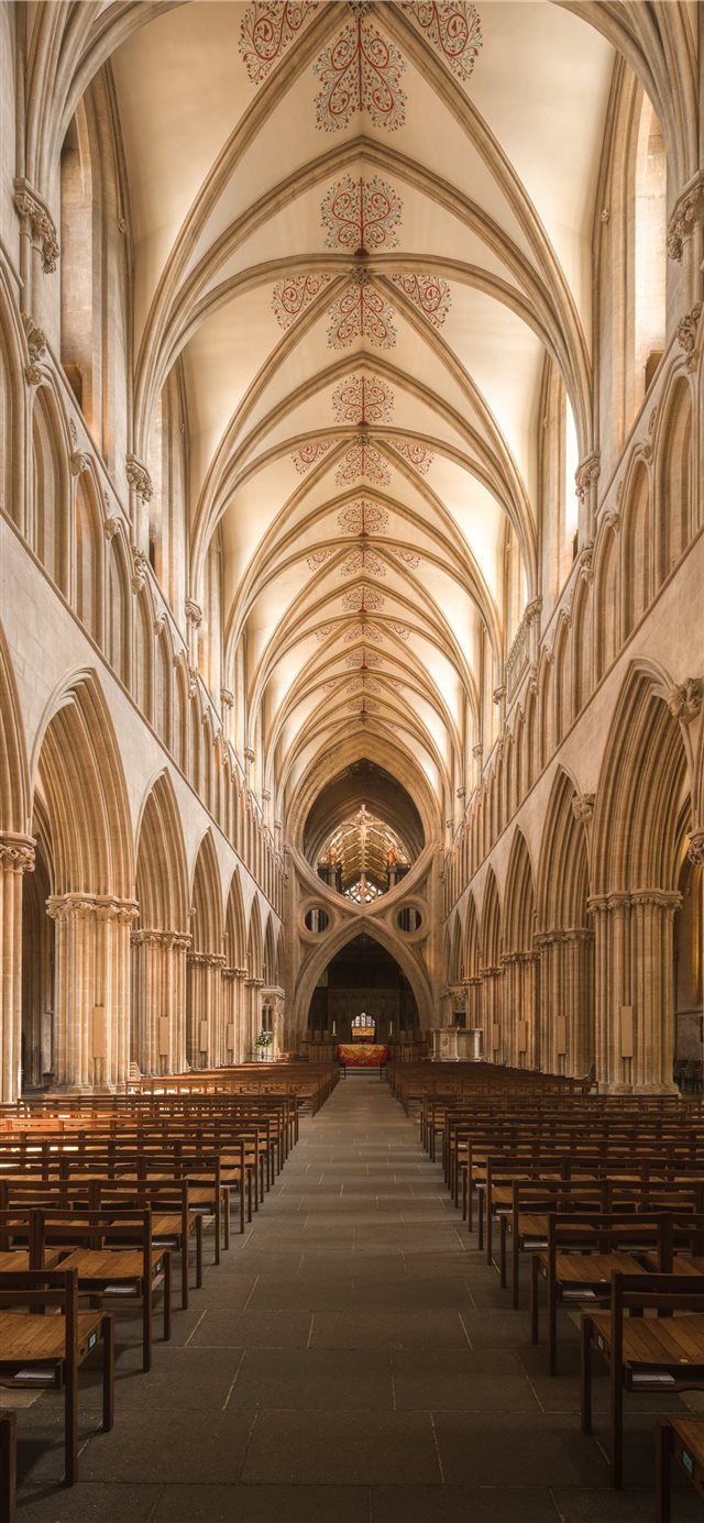1125x2436 Wells Cathedral  Wells  United Kingdom - interior iPhone X Wallpaper