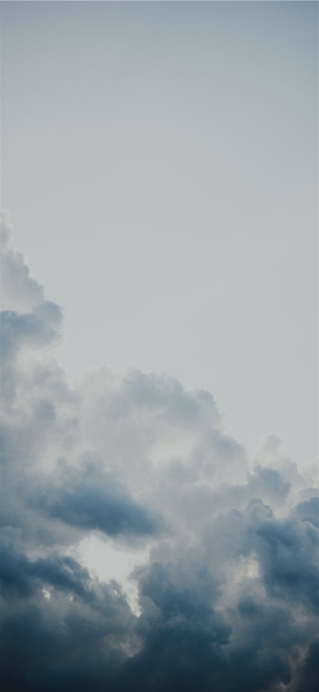 1125x2436 clouds - moody iPhone X Wallpaper