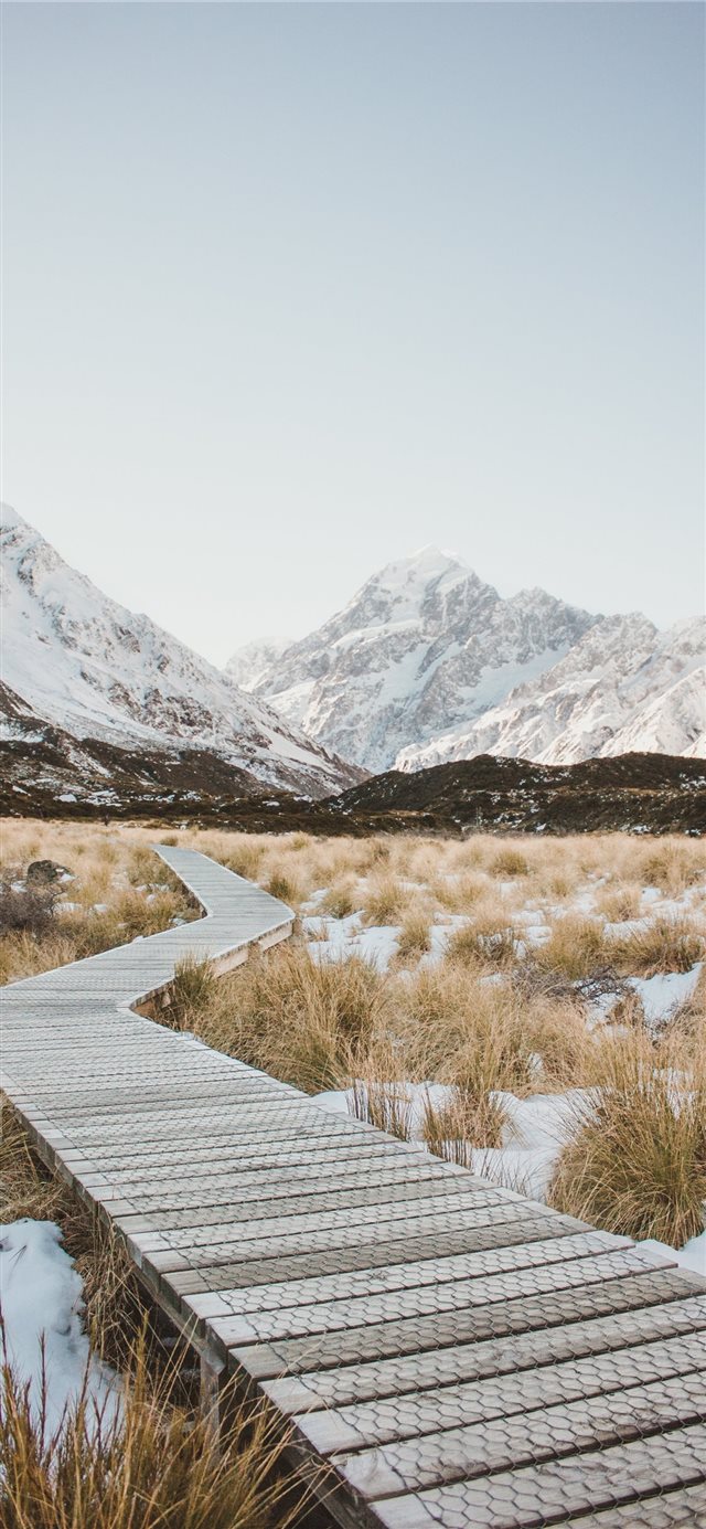 1125x2436 Hooker Valley   Mt Cook - winter iPhone X Wallpaper