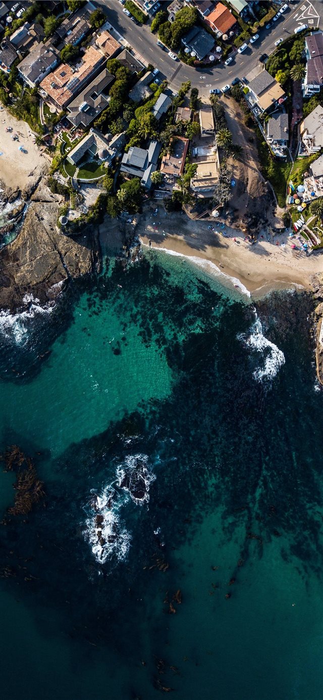 1125x2436 The Coves - aerial view iPhone X Wallpaper