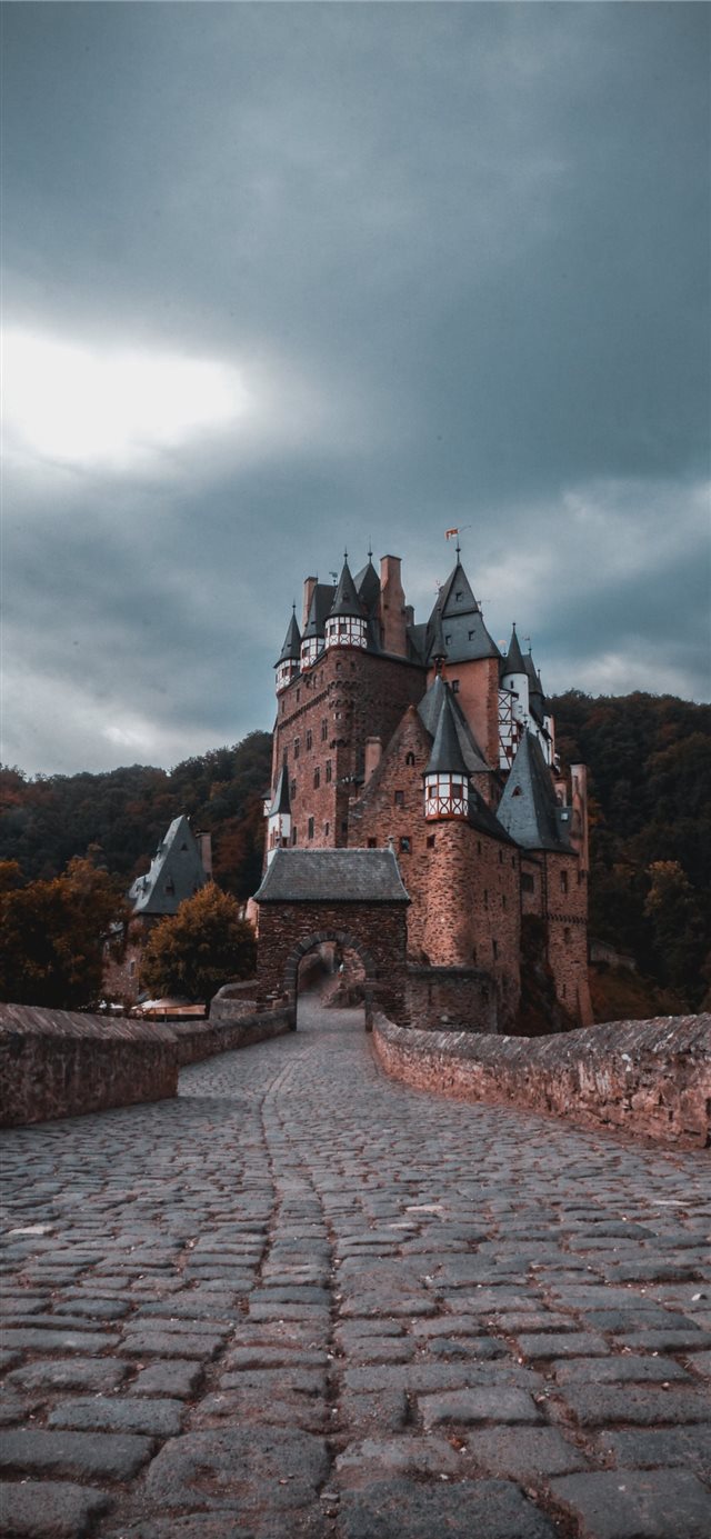 1125x2436 Eltz Castle  Wierschem  Germany - tree iPhone X Wallpaper