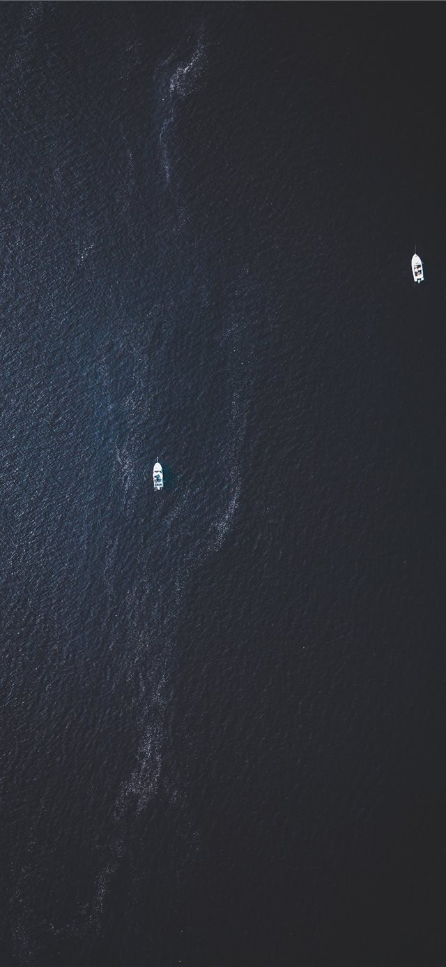 1125x2436 Boats - cyan iPhone X Wallpaper