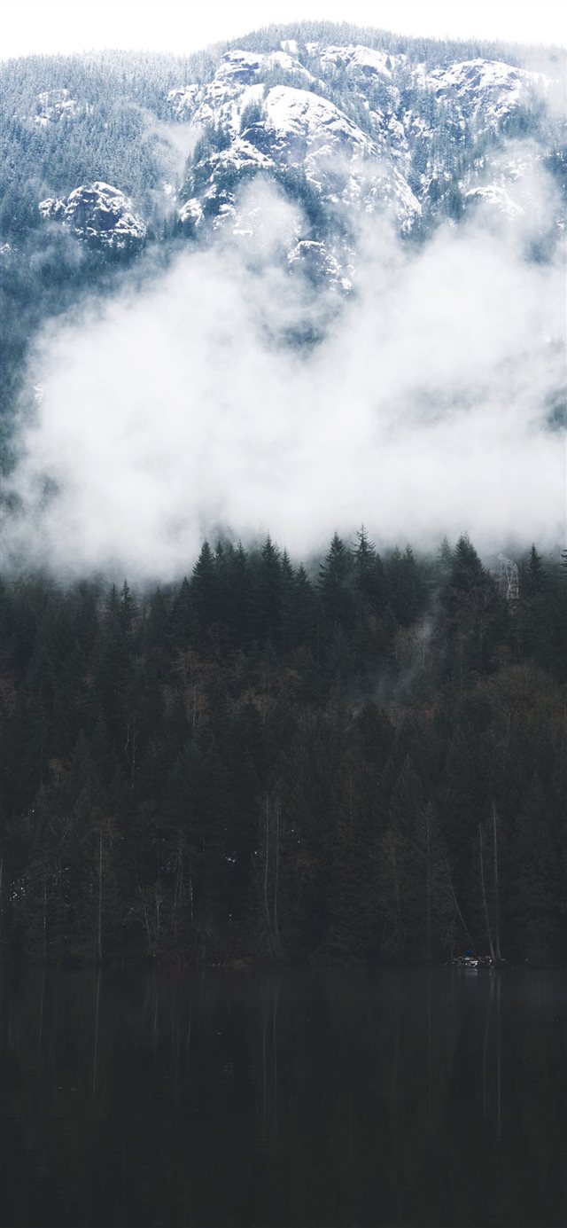 1125x2436 Buntzen Lake in British Columbia  Canada - mountain iPhone X Wallpaper
