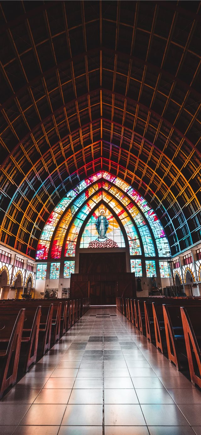 1125x2436 Blessed by a rainbow - building iPhone X Wallpaper