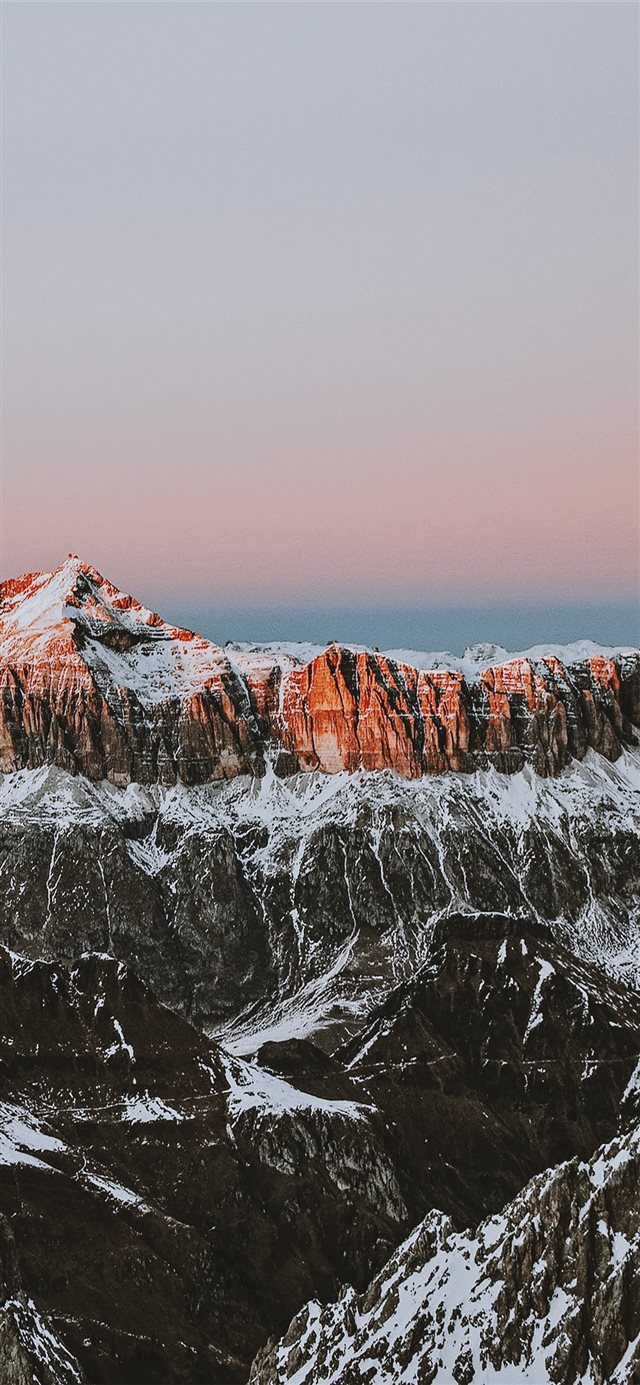 1125x2436 Blue hour - glacier iPhone X Wallpaper