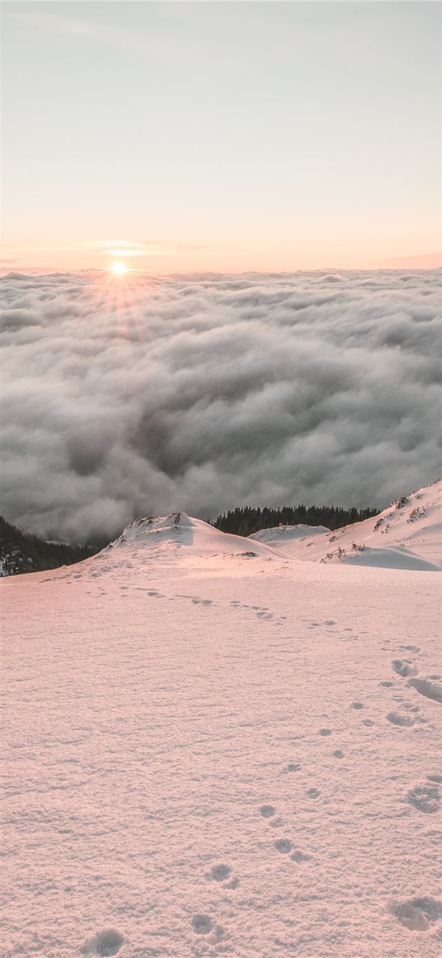 1125x2436 Alpine sunrise - hd wallpaper iPhone X Wallpaper