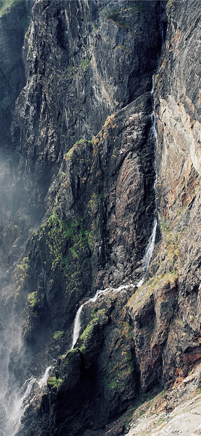 1125x2436 rocksAndWaterfall - rock iPhone X Wallpaper