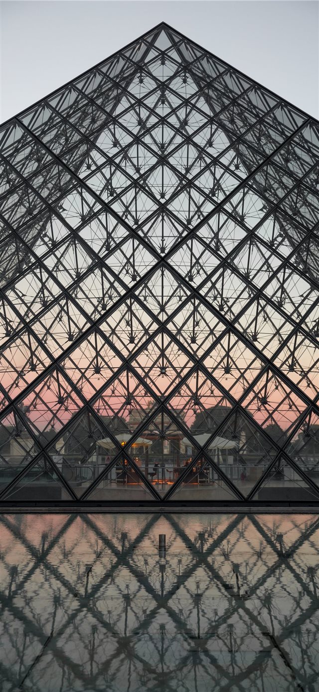 1125x2436 Dawn at the Louvre - louvre iPhone X Wallpaper