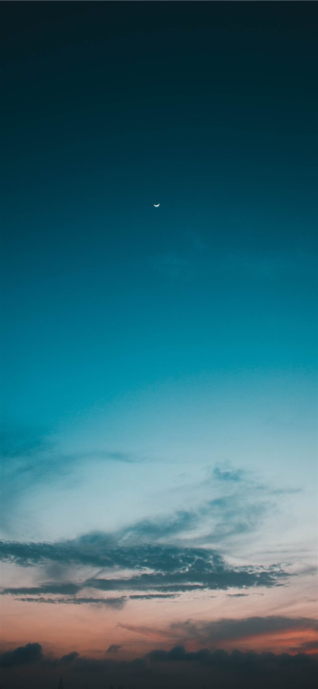 1125x2436 Setting moon - aesthetic iPhone X Wallpaper