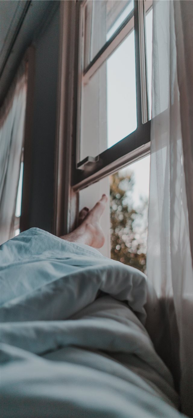 1125x2436 bed - window iPhone X Wallpaper