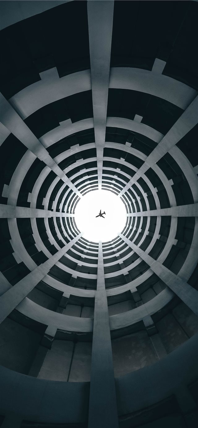 1125x2436 Deep Down - plane iPhone X Wallpaper